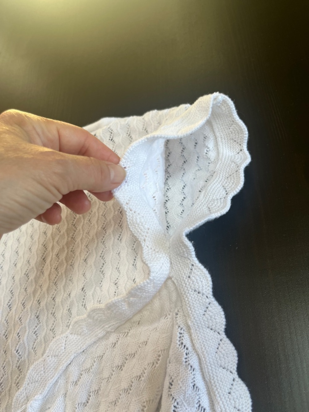 Janie and Jack whiteKnit Sleeveless  coverup - Picture 8 of 8